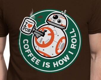 Coffee T-SHIRT / Starbucks / How I Roll / Unisex / Tank Top