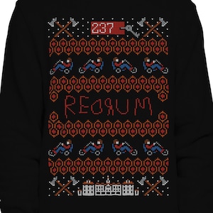 Redrum Christmas Ugly SWEATSHIRT / Horror / Ugly Sweater