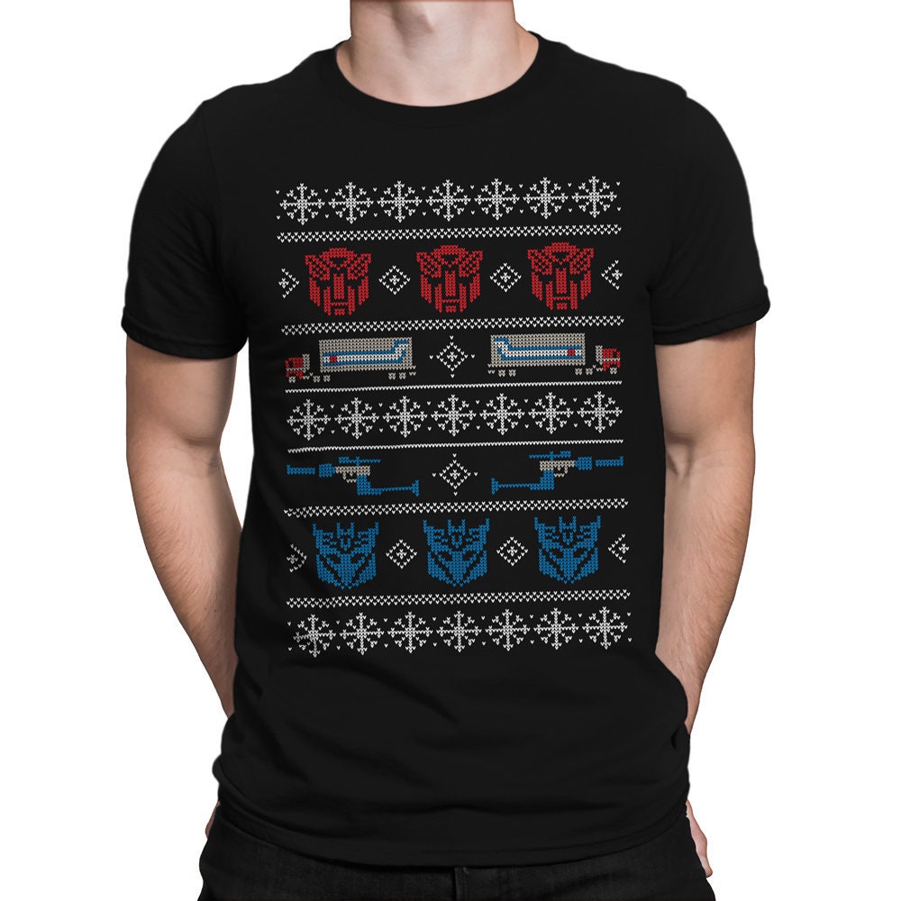 transformers ugly christmas sweater