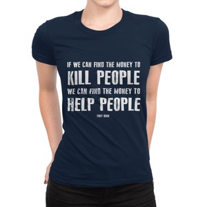 Tony Benn Quote T-Shirt, Political Statement Tee image 2