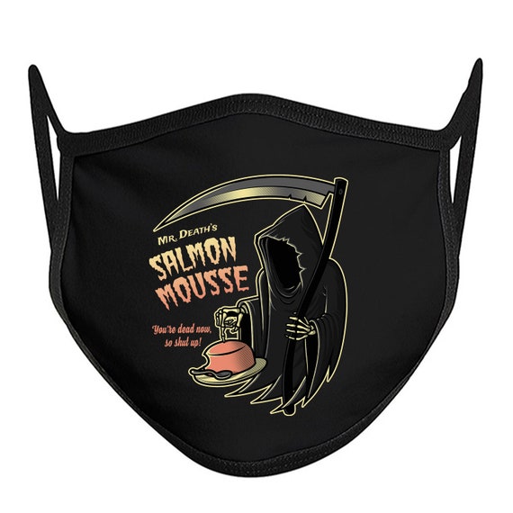 Salmon Mousse FACE MASK / Monty Python / Fabric / Cotton / | Etsy