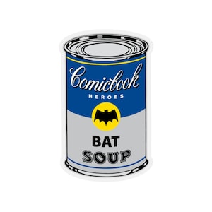 Bat Soup Kiss-Cut STICKER / Przezroczysty lub biały