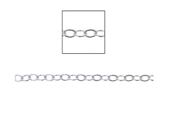Sterling Silver Large Cable Chain, 1ft, Thick, Strong, Cable Chain, .925 Sterling Silver, Made your own Chains, Design Jewelry