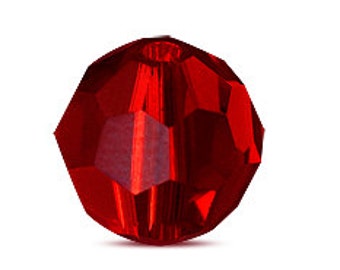 Swarovski Crystal Bead, 4mm, Crystal Beads, 100PCS, Swarovski Crystal Jewelry, Swarovski Round Beads, Siam, 5000, Wholesale Swarovski