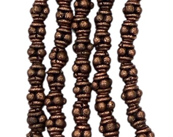 1 Strand,  Genuine Copper Barrel Shape  Beads ,6mmX6mm Cylindrical Bead.CP34