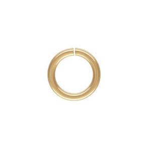 6 PIECES - 9mm Open Ring 16 Gauge, Gold Filled Open Jump Rings, Open Jump Rings, 14K gold Filled, Jump rings, Wholesale Findings