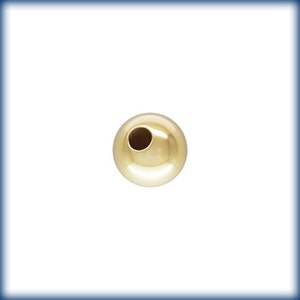 100pc -Gold filled Beads, 7mm Gold filled Round Beads, Seamless Gold fill Beads, 14k 14/20 round Beads, Round gold Beads 7MM