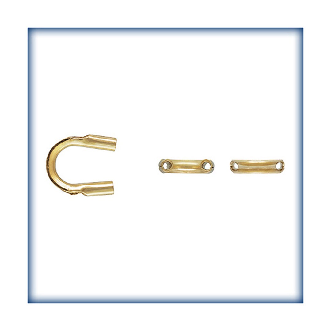 Gold Filled Wire Guards, .021 Hole, 50 PCS, Wire Guardians, 14KT Gold