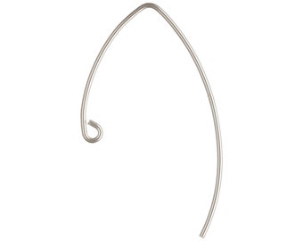 Crochets d'oreilles en argent sterling, Apprêts de boucle d'oreille en argent sterling 925, Crochet de boucle d'oreille en forme de V, 5 paires, Apprêts de gros, Crochets de boucle d'oreille