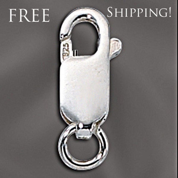 Sterling Silver 925 Lobster Claw Clasp 5pcs Made in Italy Wholesale All Sizes - Free Shipping !