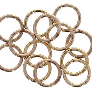 50pcs, 7mm 19gauge. Gold Filled Closed Jump Rings, Solid 14kt Gold Filled Loops, Closed Rings for Jewelry Ends, Large Round Jump rings