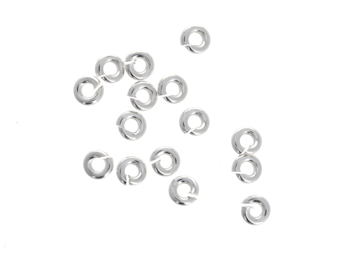 1000 Anelli Aperti Argento 4mm - Per Bigiotteria Fai Da Te, Braccialetti E Portachiavi