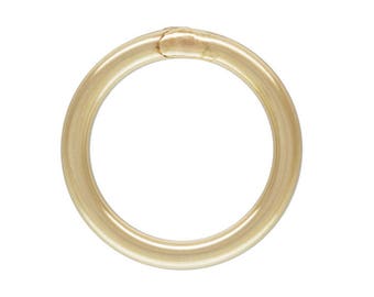 10pc, 18 Gauge, 6mm Gold Filled CLOSED Jump Rings, 6mm Jump Ring,  Made in USA, Wholesale Lots