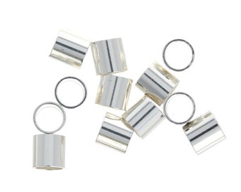 50 piece, 3x3mm Crimp Beads, Sterling Silver Crimp Tubes, Crimping Beads, Jewelry Tubing, Finish Jewelry Ends, Big Crimps