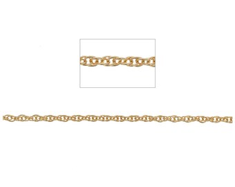 14kt Gold Filled Rope Chain, 1 ft, Chain by the Foot, Gold Filled Woven Chain, Bulk Spools, Rope Chain, Machine Run, GF Chain, GF607