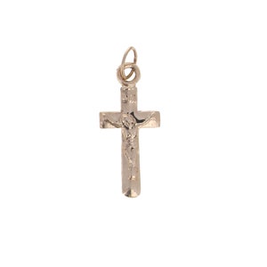 Mini 14kt Gold Filled Cross Pendant, Religious Pendant, Genuine 14kt Gold Filled, Small Cross Charm, Crucifix Pendant, Lightweight & Small