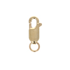 May include: Gold-toned metal lobster clasp with a round jump ring. This clasp is used for jewelry making.
