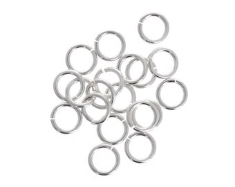 100 pcs - 4mm 22gauge Open Jump Rings, Sterling Silver Thin Jump Rings, Wholesale, Bulk Lot, Split Open Rings for jewelry design and repair