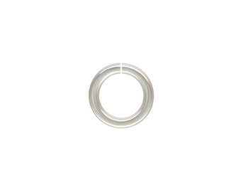 10 pieces - 8mm 16ga Open Jump Ring, Sterling Silver, 16 gauge, 1.27mm Thick, 8mm Outside Diameter, Split Jump Ring, Made in USA, SSJR816
