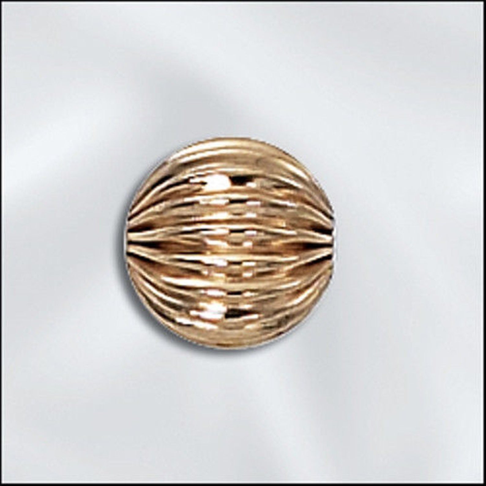 100pcs 5mm Gold Filled Beads 14k Gold Filled Fluted Beads 5 Etsy