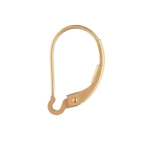 May include: Gold-toned earring hook with a lever back closure.
