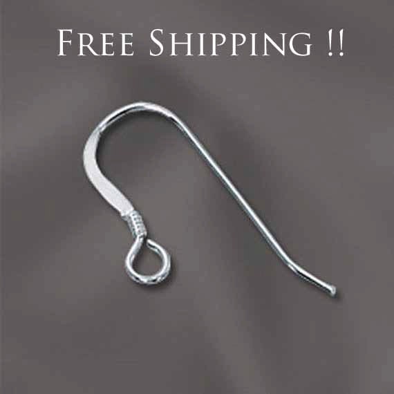 Stainless steel French Hook earring hooks ear wire 100 pc (50 pairs) H