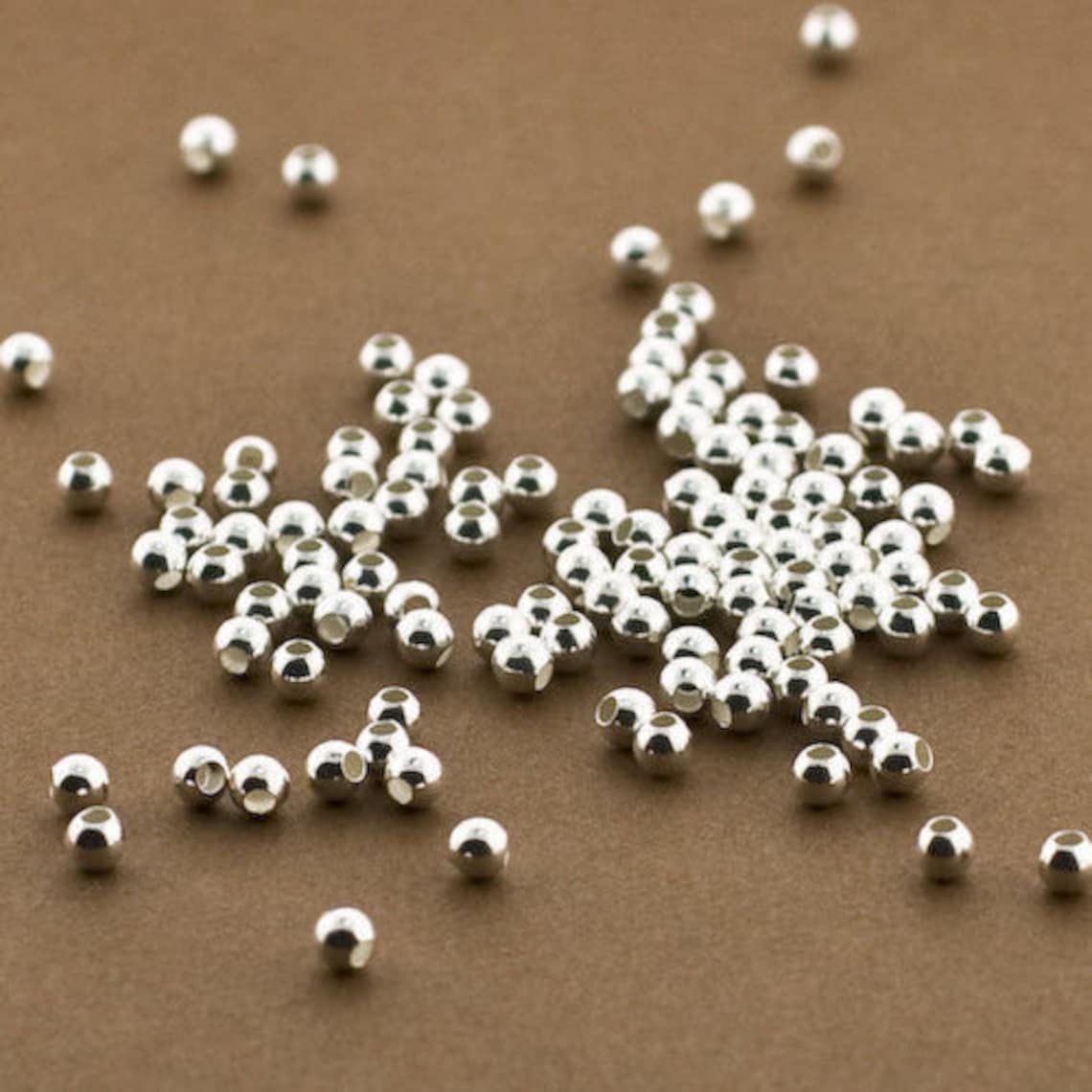 100 Sterling Silver 3mm Round Seamless Smooth Beads 3mm Etsy