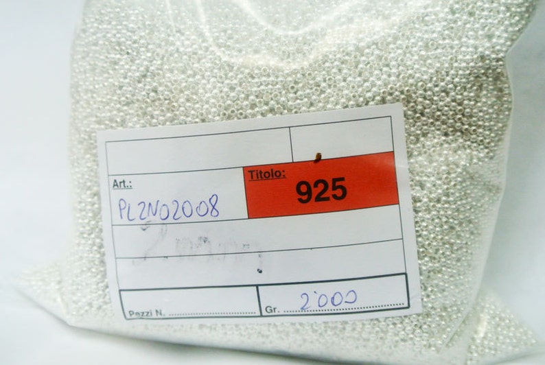 2mm Sterling Silver Beads 100PCS Sterling Silver 2mm Round Etsy