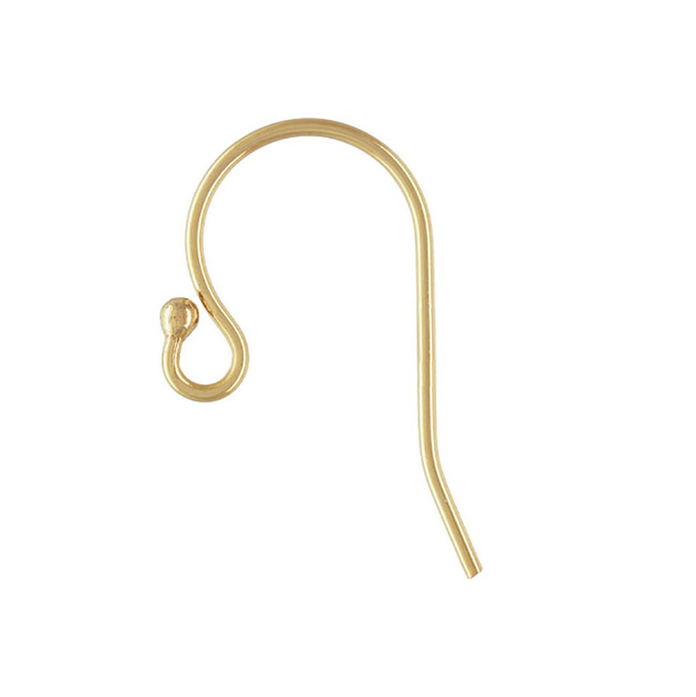 Handmade GOLD Ornament Hooks, 18 Gauge Wire Hooks 1.25 Inches Long