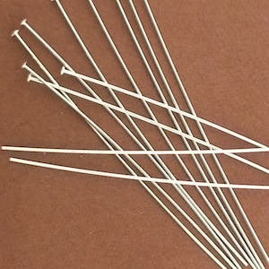 Sterling Silver Headpins, 1&quot;, 24 Guage, 25pcs, Headpin, Head Pins, Head Pin, 24 GA, Jewelry Repair, Earrings, Domed Head Pin, wholesale