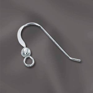 Filo per orecchini in argento sterling, Risultati per orecchini, 10 paia, Fili per orecchie con perlina da 3 mm, Fili per orecchie fantasia, Risultati all&#39;ingrosso, Ganci per orecchini in argento. SS102