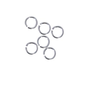 Sterling Silver 4mm Open Jump Rings, 100 Pieces, Genuine 925 Silver, 24 gauge Thin Jump Rings, Jewelry Findings, Wholesale Permanent jewelry