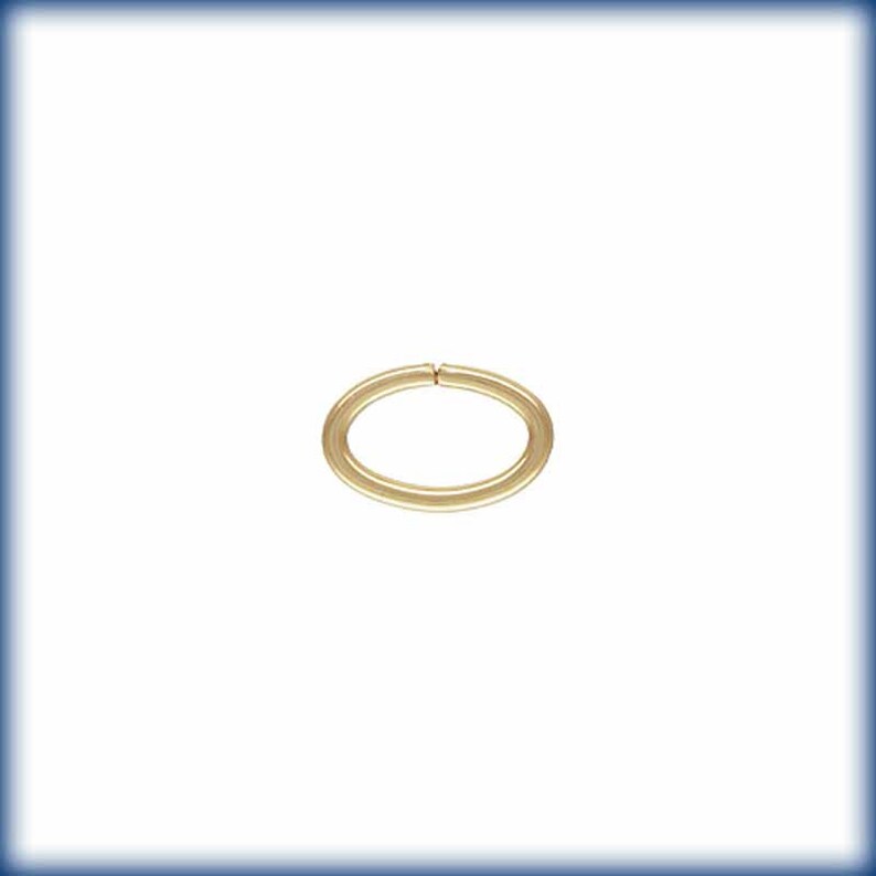 14K Gold Filled Oval Jump Rings Gold Open Jump Ring 20GA Etsy