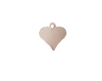 Gold Pointed Heart Charm, Genuine 14 Karat Gold, Heart Charm, Dainty Charm, Gold Heart Charm, Perfect Gift for a Necklace or Bracelet!