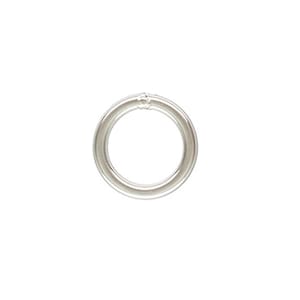 Sterling Silver - 6mm 19 gauge Closed Jump Ring, 925 Sterling Silver, Soldered
