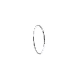 Silver Sparkle Wire 1mm Band, Skinny Stacking Band, Silver Stacker Ring, 1mm Sparkle Ring,