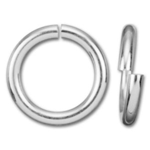 Sterling Silver Open Jump Rings, 4mm Open Rings, Silver Jump Rings, 500 PCS, 20 Gauge, 20GA Open Jump Rings, 4mm Jump Rings, Wholesale Beads