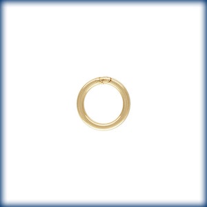 Gold Filled Closed Ring, 6mm Closed Jump Ring Rings, 10 PCS, 20GA Closed Jump Rings, Soldered Rings, 14K gold Filled, Jump rings, Wholesale