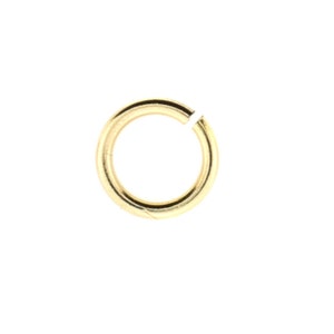 100pc, 4mm 20ga Gold Filled Open Jump Ring, Medium Thickness, Strong, Genuine 14 karat Gold Filled, Split Open Rings