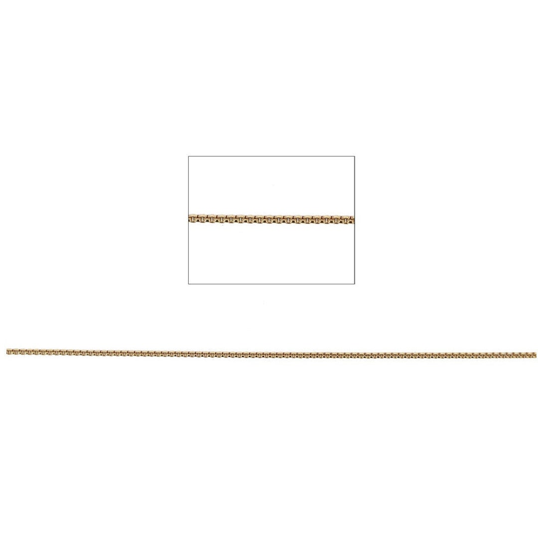 Mini Box Chain 14kt Gold Filled 1mm Venetian Box Chain, Mini Box Chain, 1mm Chain ...