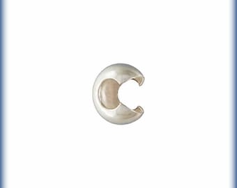 Sterling Silver Crimp Covers, 3mm Crimp Covers, 50 PCS, 925 Crimp Bead Covers, Wholesale Findings, Made in USA, knot Covers
