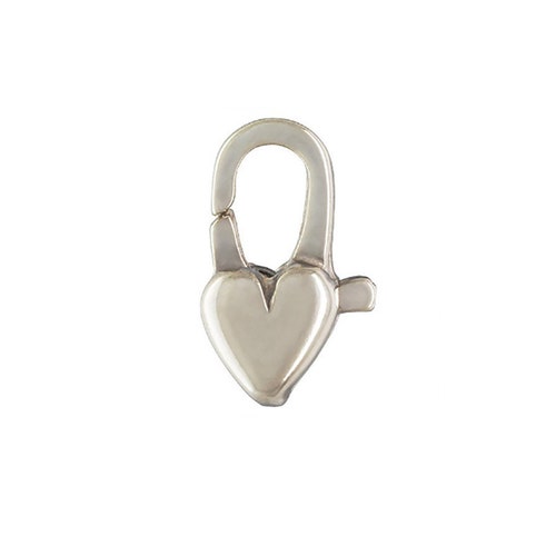 Sterling Silver .925 Padlock Heart Lobster Clasp Choose Your Etsy