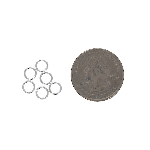 100 Pieces, 6mm 18 gauge Open Jump Rings, Sterling Silver, Jump Rings, 925,  Strong Split Rings, 1mm Thick, Design Jewelry, Repair Jewelry