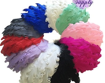 Nagorie Feather Pads, Nagorie Pads, Feather Puffs, Marabou Feathers, Curly Feathers, Feather BOA, Wholesale Feather Puffs, Choose Colors