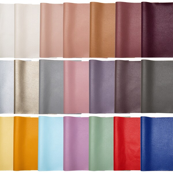 Faux Leather FULL Sheets, 8 x 13 inches Faux Leathers, Bow Supplies, Cricut Leather Sheets, Synthetic Leather, Leather Fabric Sheets