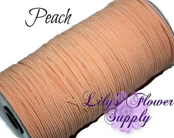 Peach Skinny Elastic - 1/8 inch Elastic - Elastic By Yard - Thin Elastic - DIY - Mask Supply - Elastic for Masks - 3mm Elastic for mask