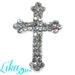 Rhinestone Button - Cross Rhinestone - Flatback Rhinestone Button ...