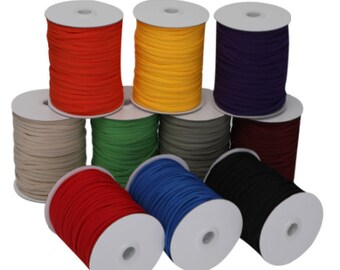 Elastic cord for masks, Nylon elastic, nylon rope, 6 mm elastic, flat elastic for face masks, elastic cord.