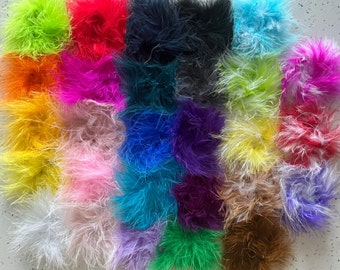 New Larger Marabou Feathers - Marabou Feather Puffs - Marabou Feathers Bulk - You Choose Colors and Quantity, Feather Puff, Marabou Feather