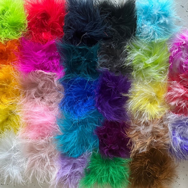 New Larger Marabou Feathers - Marabou Feather Puffs - Marabou Feathers Bulk - You Choose Colors and Quantity, Feather Puff, Marabou Feather